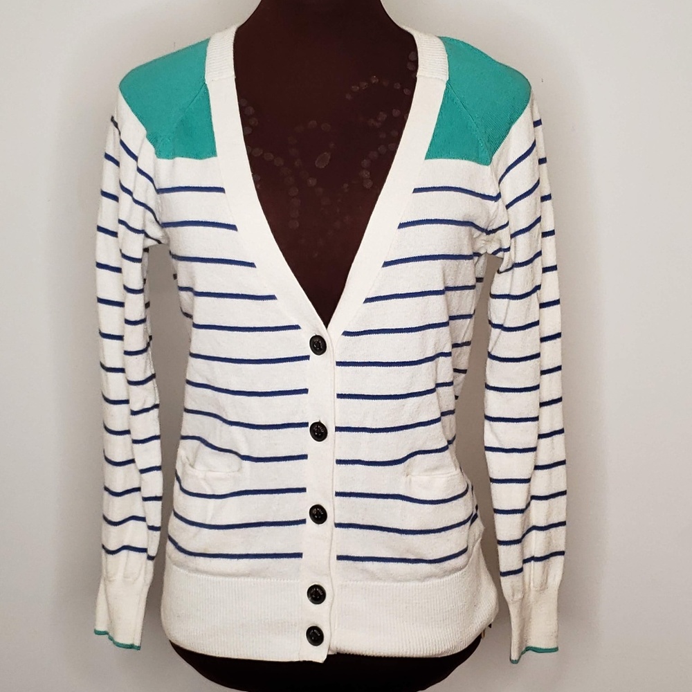 Jack Willis Striped Cardigan Size 4
